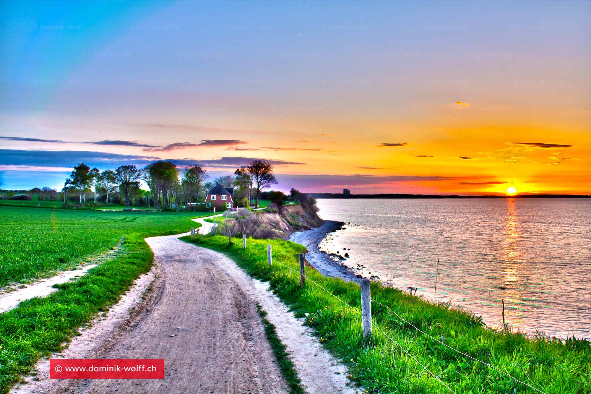 Bild + Foto - Sonnenuntergang an der Ostsee