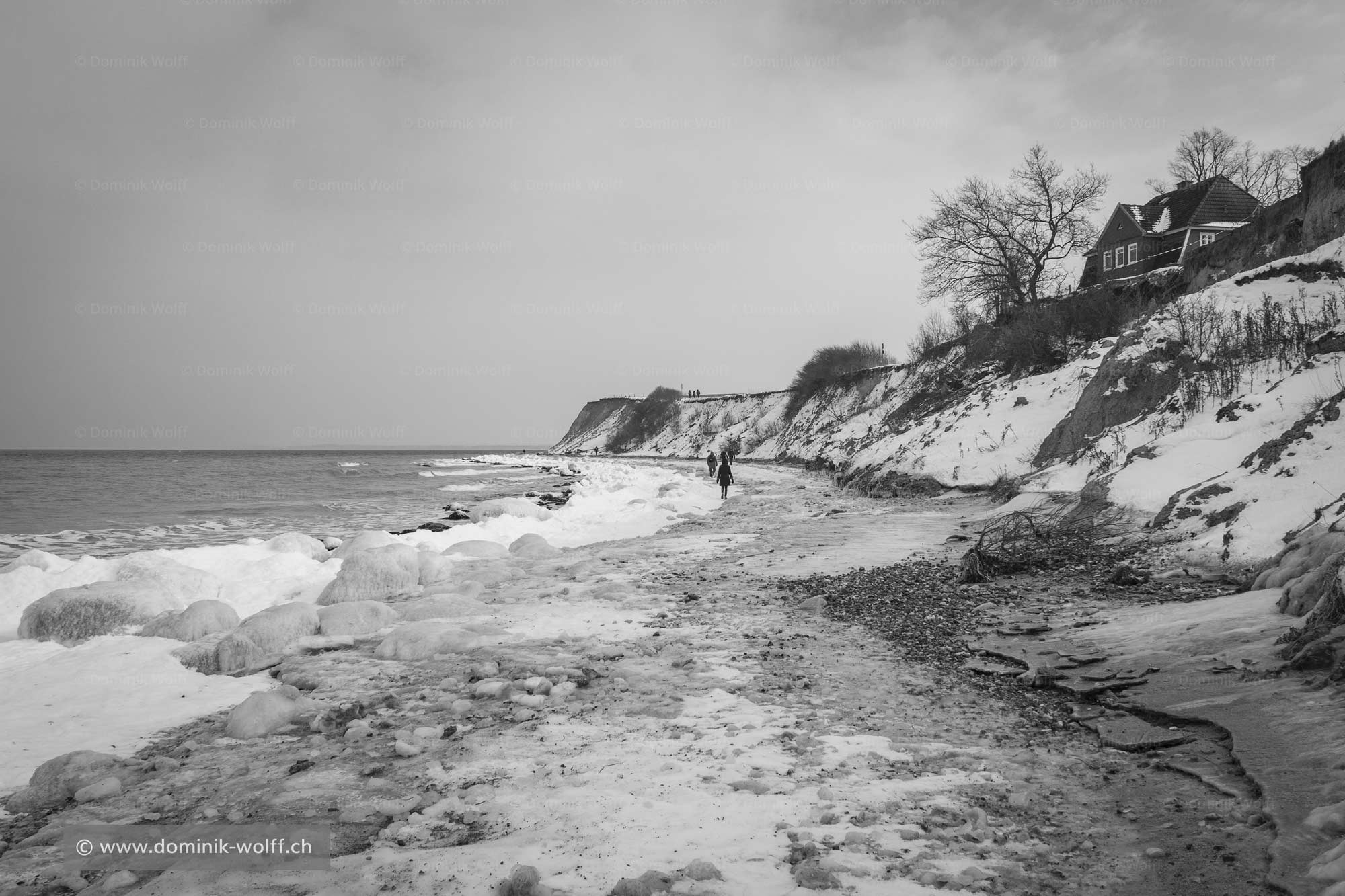 Bild + Foto - Brodtener Ufer an der Ostsee im Winter