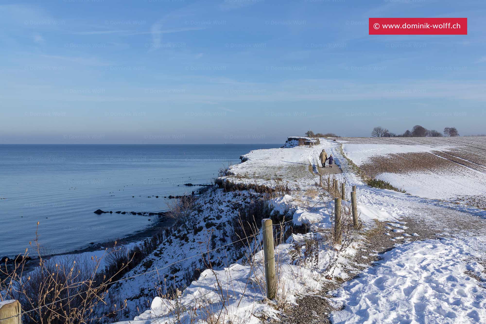 Bild + Foto - Winterstimmung am Ostsee-Steilufer